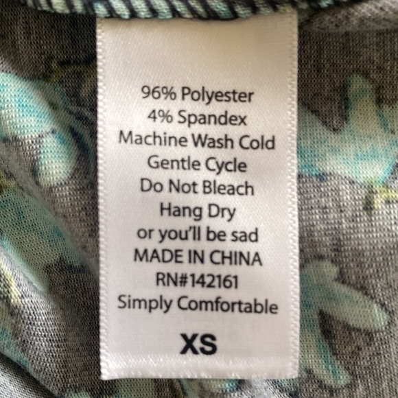 LuLaRoe “NICOLE” FIT-AND-FLIRT MIDI DRESS SIZE EXTRA SMALL 🌟NWOT🌟 - Picture 10 of 12